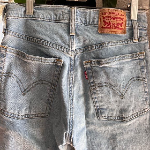 Levi’s High Rise Pencil Wedge Skinny Jeans Light Blue 26w - Picture 5 of 7